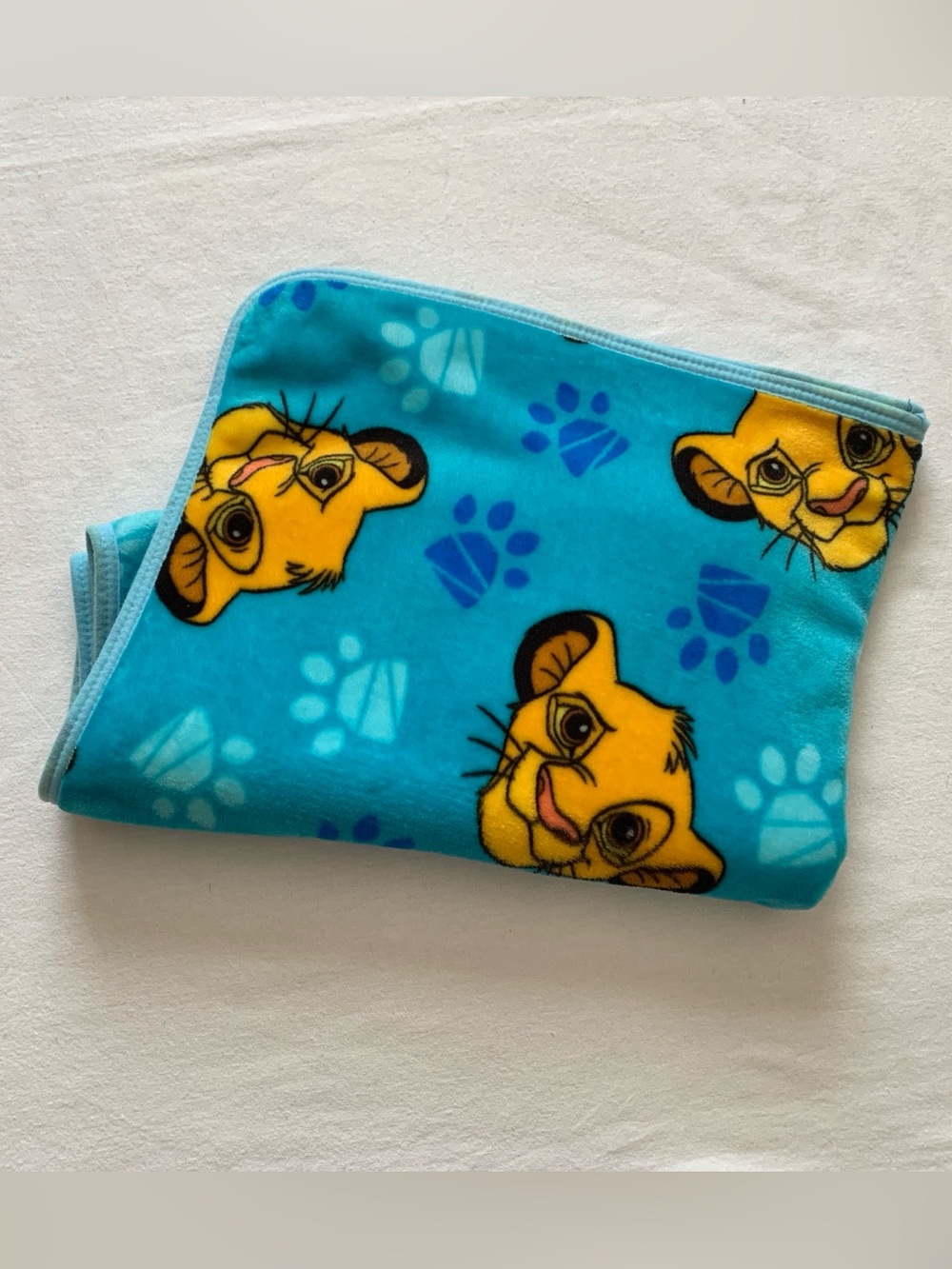 2019 Disney The Lion King Character Run Around Simba Soft Plush Blanket 35x48